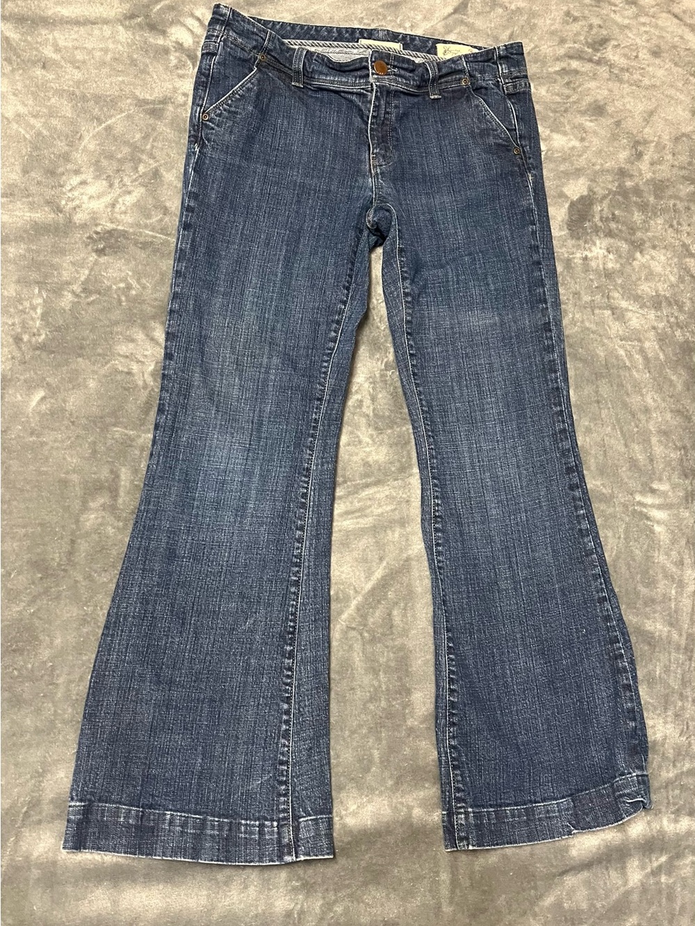GAP Limited Edition Flare Jeans Dark Wash Size 10 Low Mid Rise Y2K Denim